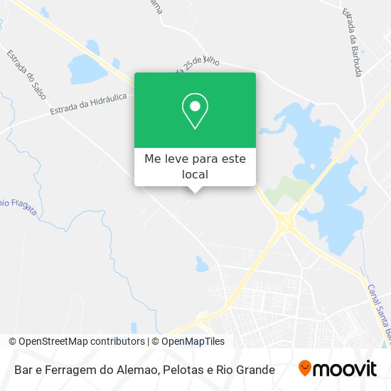 Bar e Ferragem do Alemao mapa
