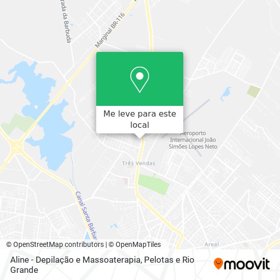 Aline - Depilação e Massoaterapia mapa