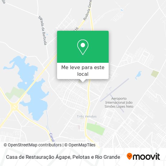 Casa de Restauração Ágape mapa