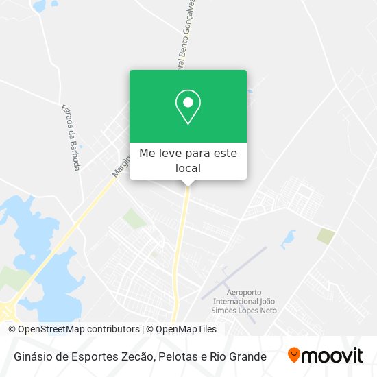 Ginásio de Esportes Zecão mapa
