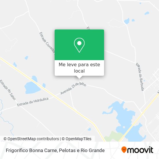 Frigorífico Bonna Carne mapa