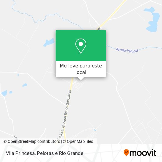 Vila Princesa mapa