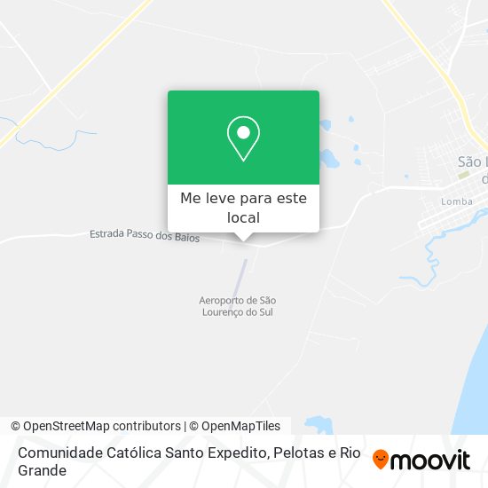 Comunidade Católica Santo Expedito mapa