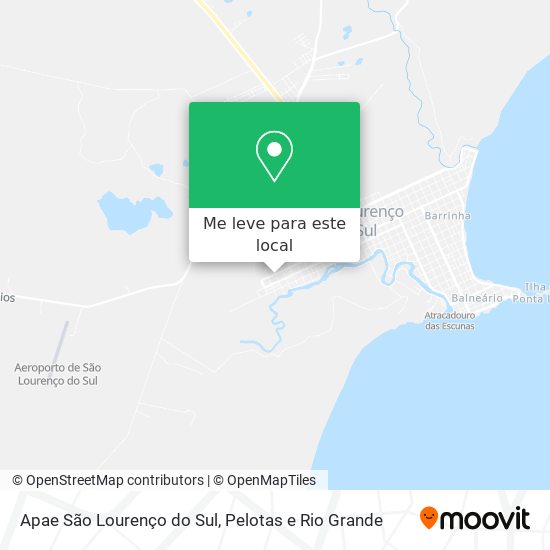 Apae São Lourenço do Sul mapa
