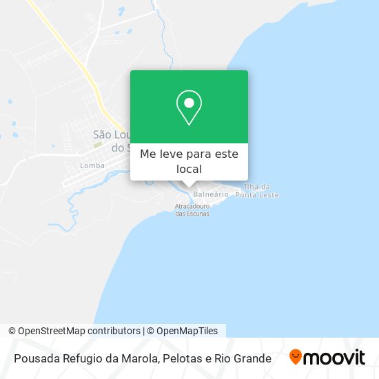 Pousada Refugio da Marola mapa