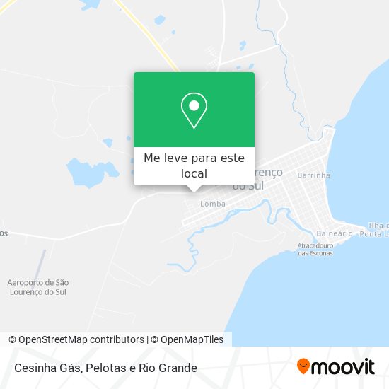 Cesinha Gás mapa
