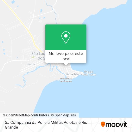 5a Companhia da Polícia Militar mapa