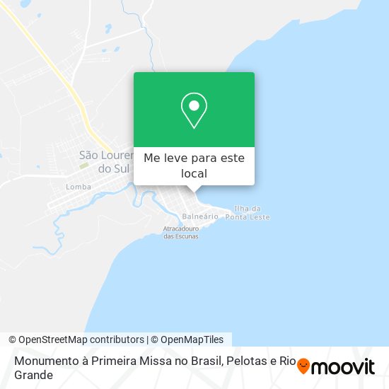 Monumento à Primeira Missa no Brasil mapa