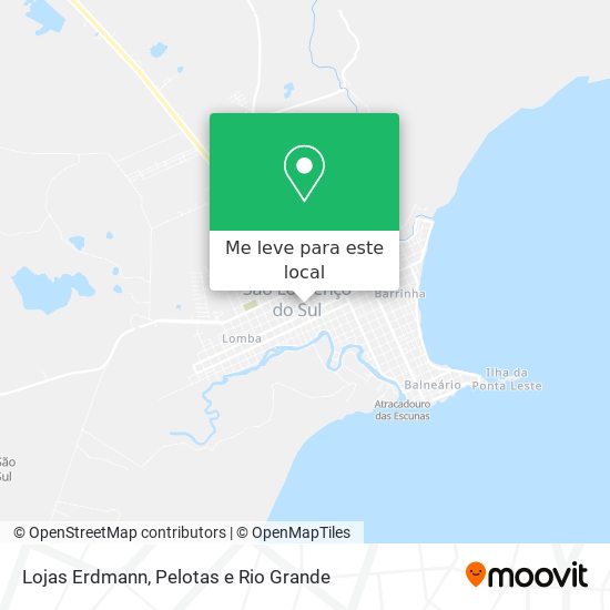 Lojas Erdmann mapa