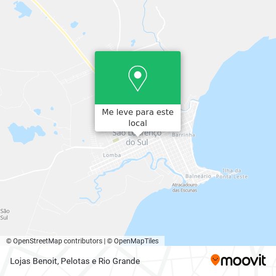 Lojas Benoit mapa