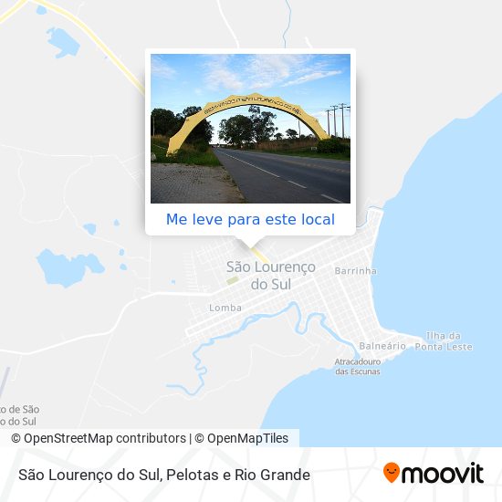 São Lourenço do Sul mapa