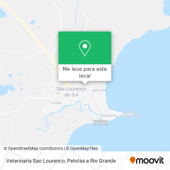 Veterinaria Sao Lourenco mapa