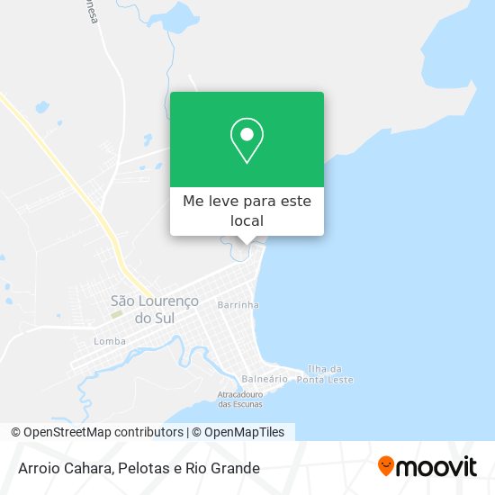 Arroio Cahara mapa