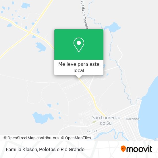 Família Klasen mapa