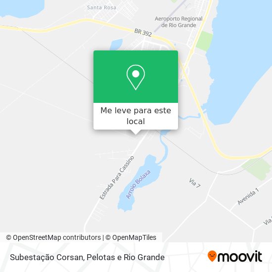 Subestação Corsan mapa