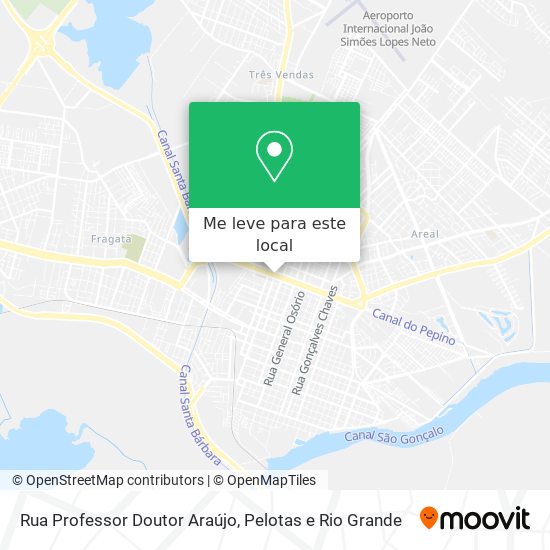 Rua Professor Doutor Araújo mapa