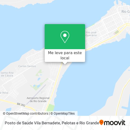 Posto de Saúde Vila Bernadete mapa