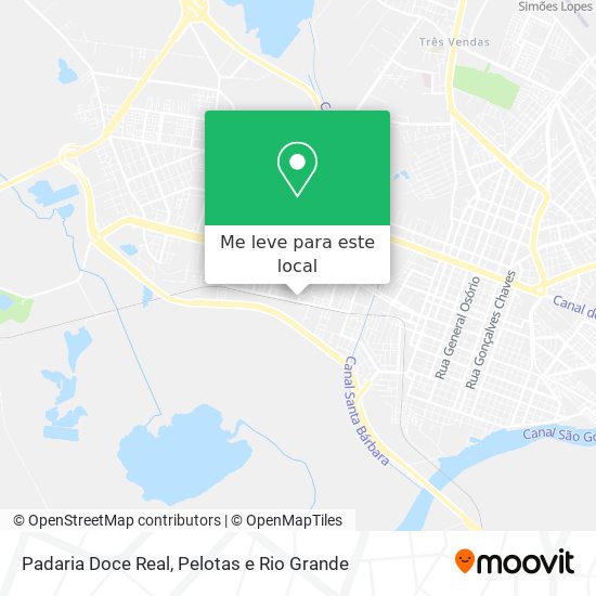 Padaria Doce Real mapa