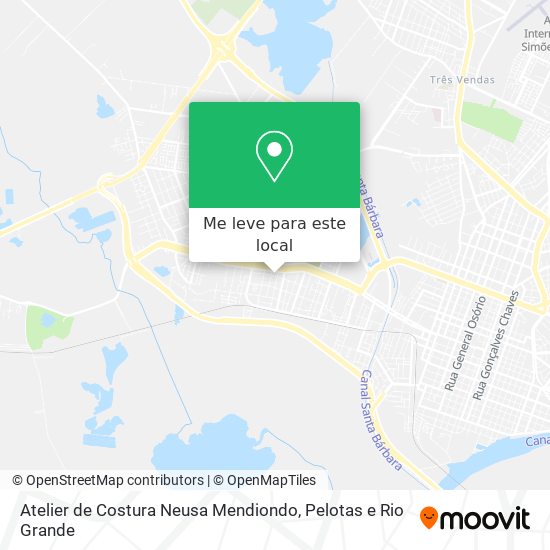 Atelier de Costura Neusa Mendiondo mapa