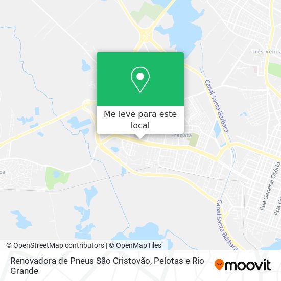 Renovadora de Pneus São Cristovão mapa