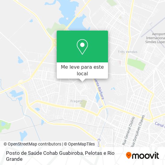 Posto de Saúde Cohab Guabiroba mapa