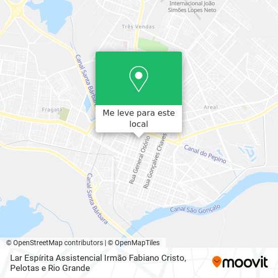 Lar Espírita Assistencial Irmão Fabiano Cristo mapa