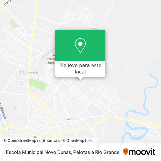Escola Municipal Novo Dunas mapa
