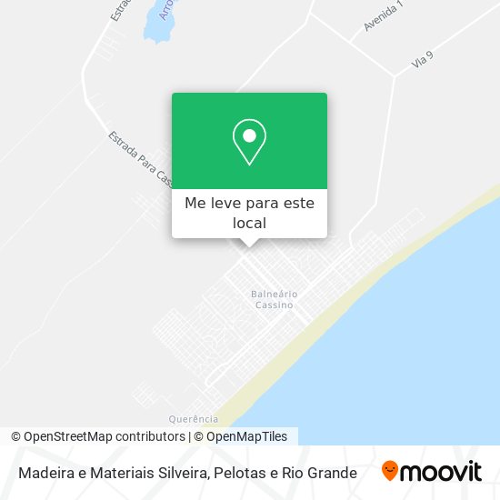 Madeira e Materiais Silveira mapa