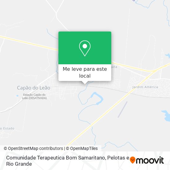 Comunidade Terapeutica Bom Samaritano mapa