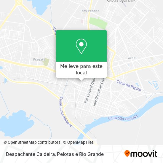 Despachante Caldeira mapa