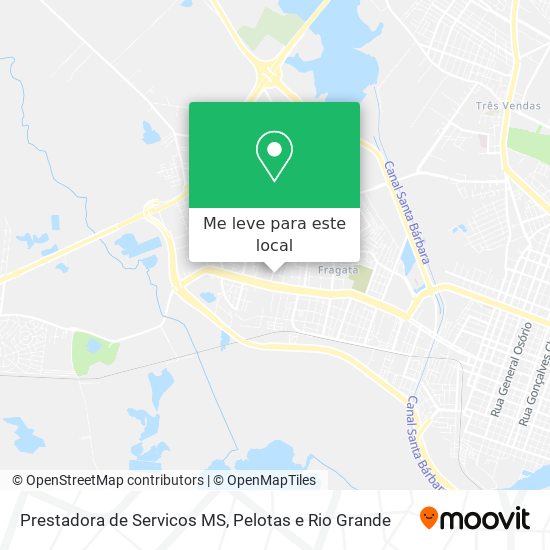 Prestadora de Servicos MS mapa