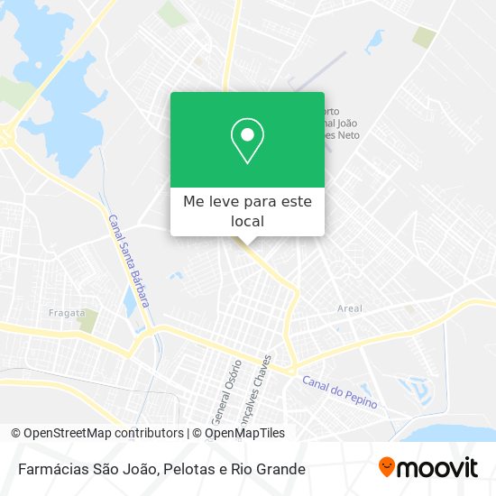 Farmácias São João mapa