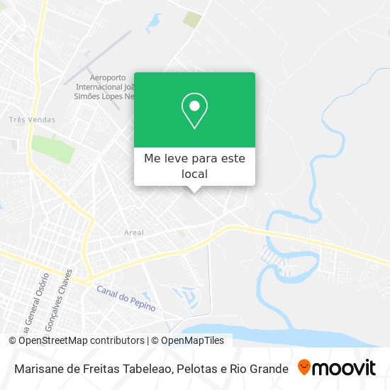Marisane de Freitas Tabeleao mapa