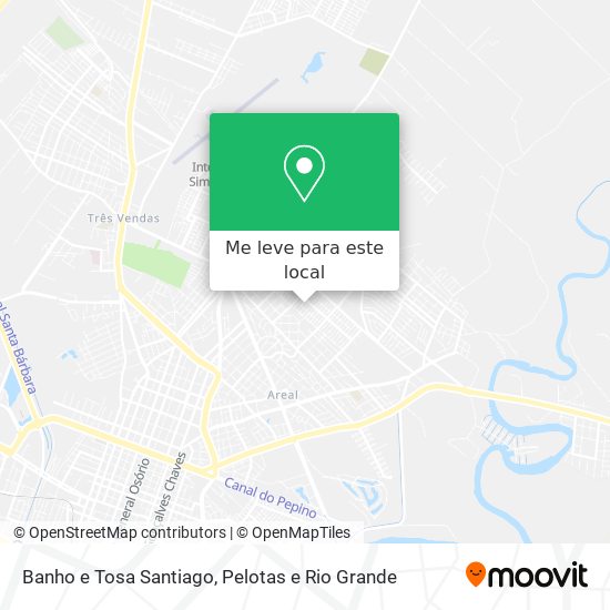 Banho e Tosa Santiago mapa