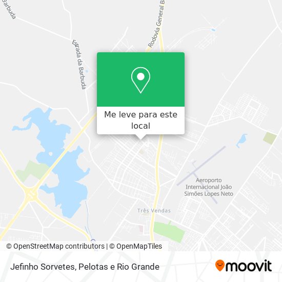 Jefinho Sorvetes mapa