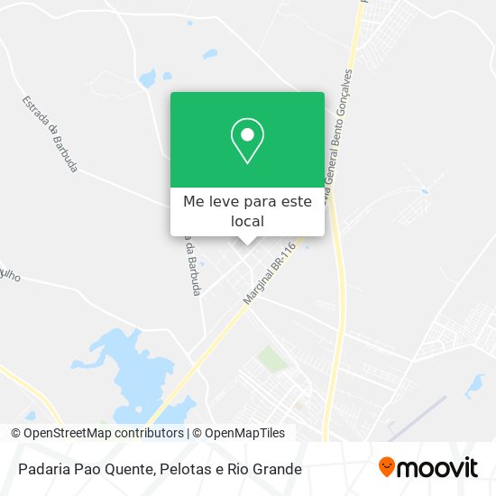 Padaria Pao Quente mapa