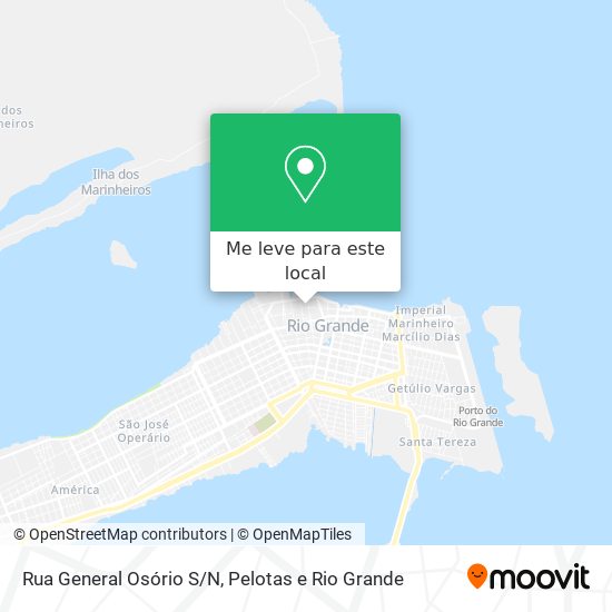 Rua General Osório S/N mapa
