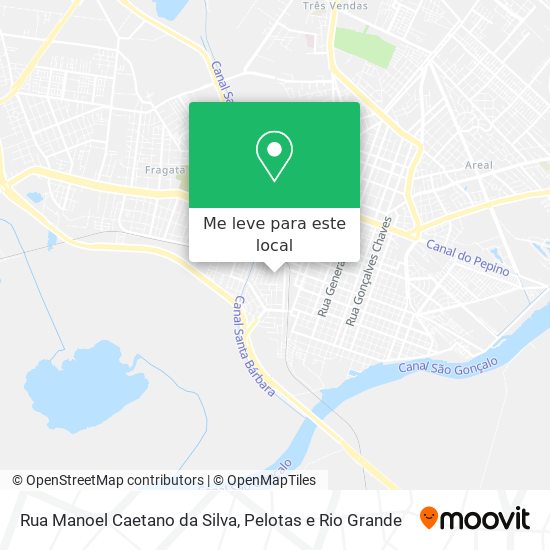 Rua Manoel Caetano da Silva mapa