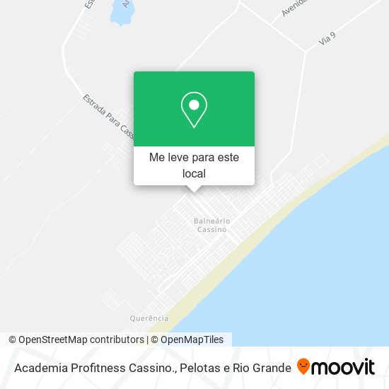 Academia Profitness Cassino. mapa