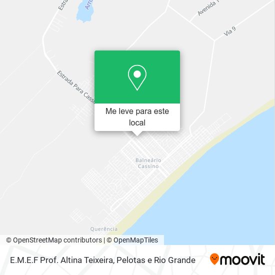 E.M.E.F Prof. Altina Teixeira mapa
