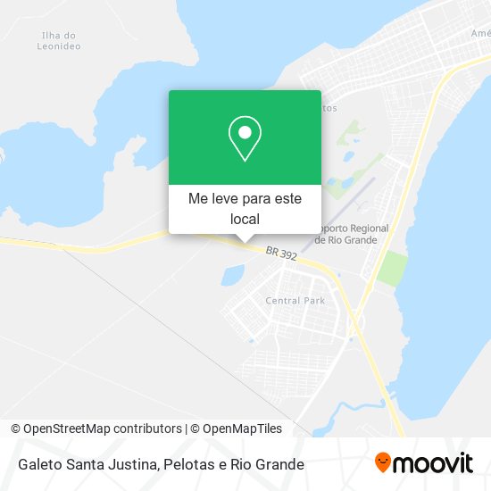 Galeto Santa Justina mapa