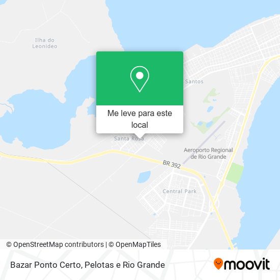 Bazar Ponto Certo mapa