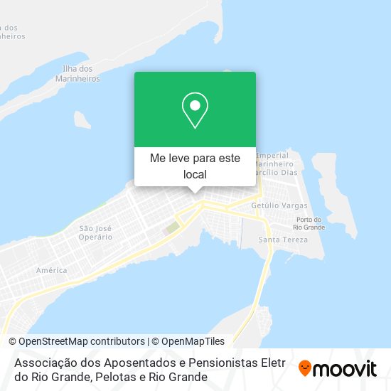 Associação dos Aposentados e Pensionistas Eletr do Rio Grande mapa