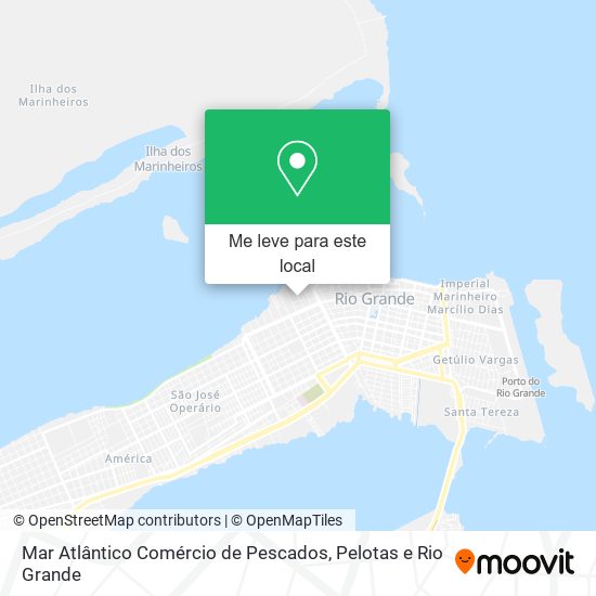 Mar Atlântico Comércio de Pescados mapa