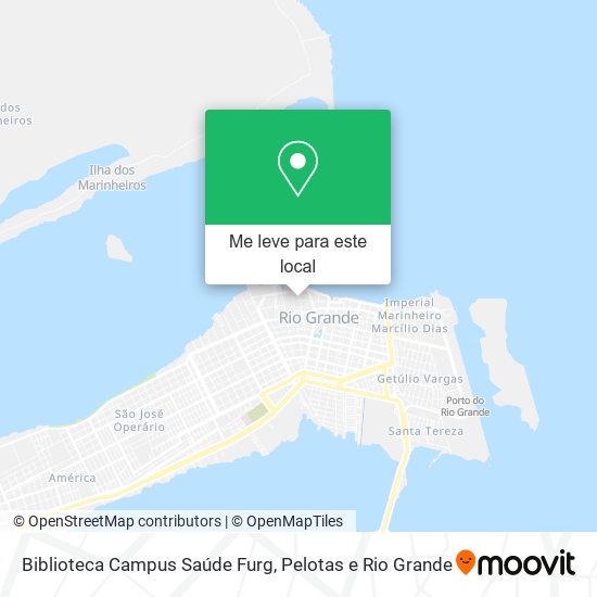 Biblioteca Campus Saúde Furg mapa