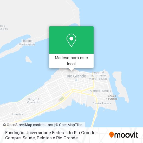 Fundação Universidade Federal do Rio Grande - Campus Saúde mapa