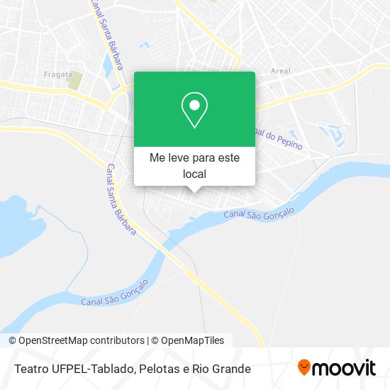 Teatro UFPEL-Tablado mapa