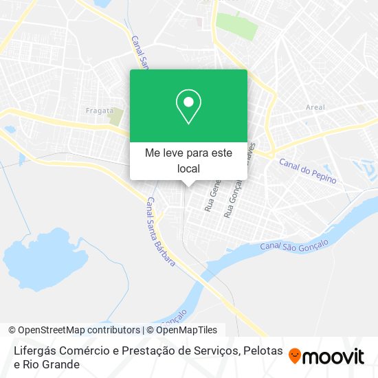 Lifergás Comércio e Prestação de Serviços mapa