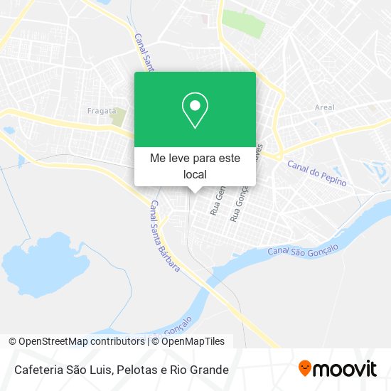 Cafeteria São Luis mapa