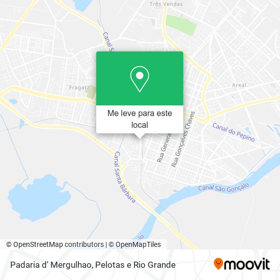 Padaria d' Mergulhao mapa